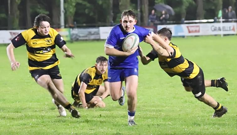 Rio Phillips - outside half spots a gap for the Blues against the Wasps. Picture Rachel Kehoe